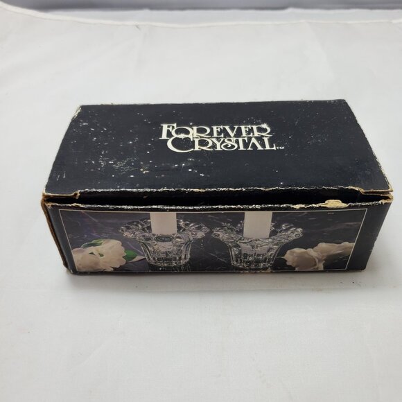 Forever Crystal Candle Holders Set of 2 Candle/Votive Holders Style #315199 - Picture 3 of 5
